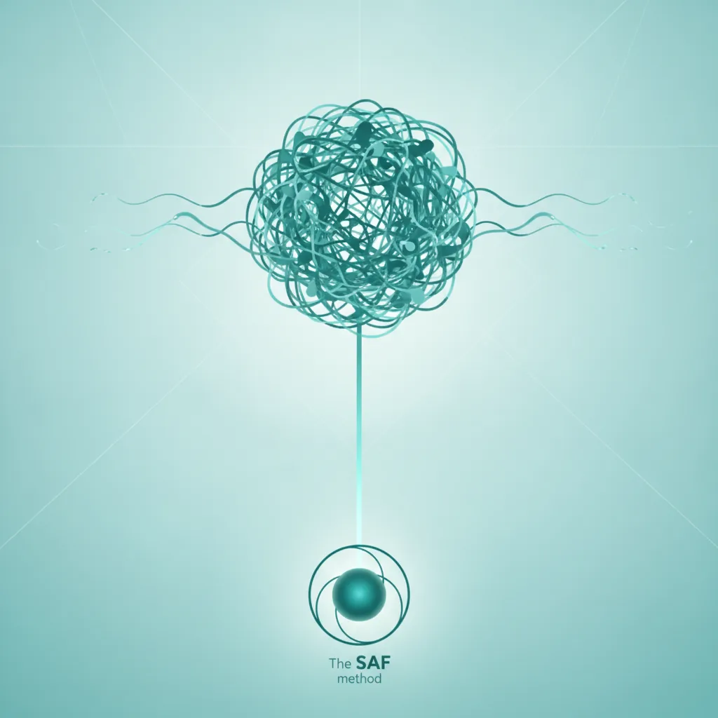 Tangled energy pattern representing stuck emotional charge