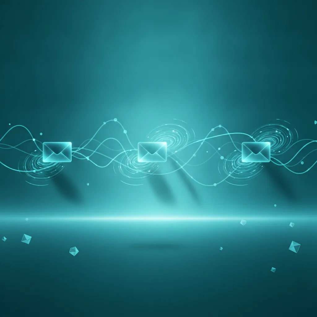 Three email series visualization